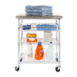 Seville Classics Stainless-Steel Kitchen Cart