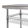 Seville Classics Stainless-Steel Kitchen Cart