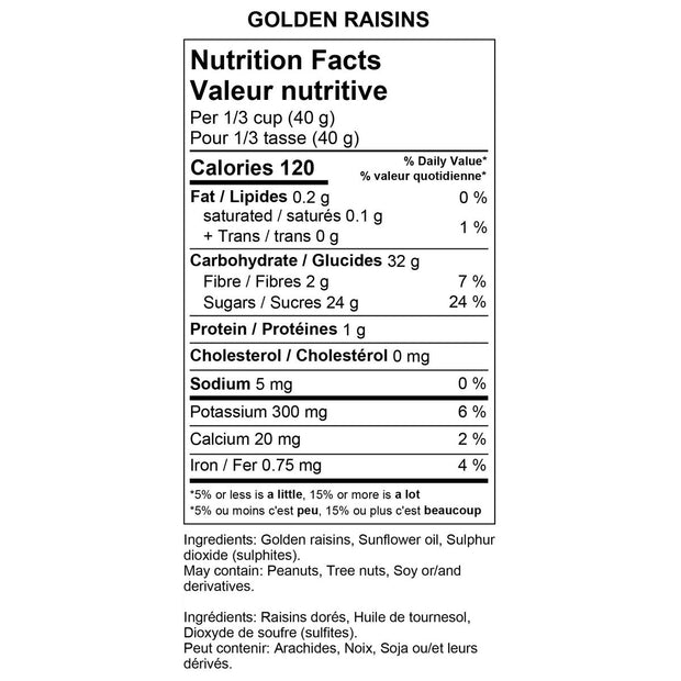 Yupik Golden Raisins, 2 kg