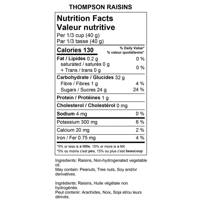 Yupik Thompson Raisins, 2 kg