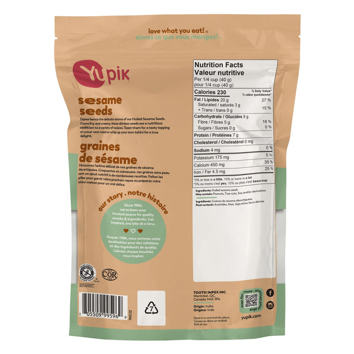 Yupik Hulled Sesame Seeds, 2 kg