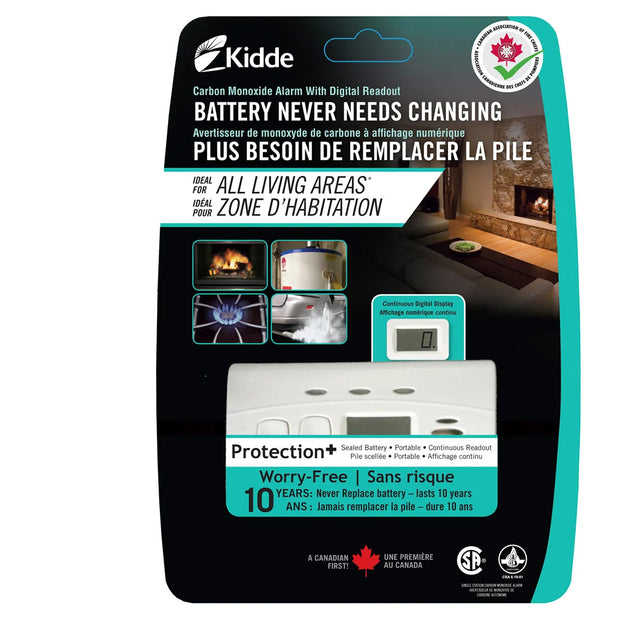 Kidde 10-year Battery Operated Carbon Monoxide Alarm, 2-pack