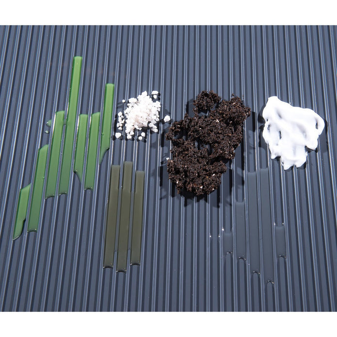 G-Floor Slate Grey Ribbed Tread Roll Out Flooring, 7.5 ft. × 17 ft.