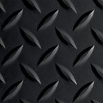G-Floor Midnight Black Diamond Tread Roll Out Flooring, 5 ft. × 10 ft.