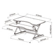 TygerClaw Black Sit-and-stand Adjustable Desk Riser