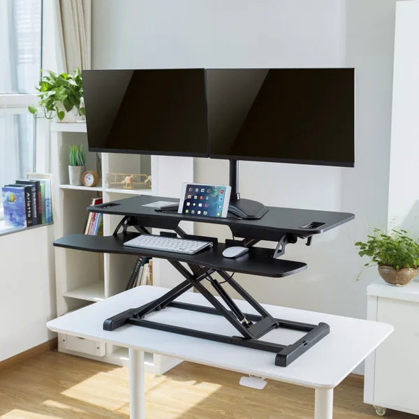 TygerClaw Black Sit-and-stand Adjustable Desk Riser