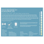 Spa Dent Blue Light Whitening Kit with 6 Whitening Gel Syringes