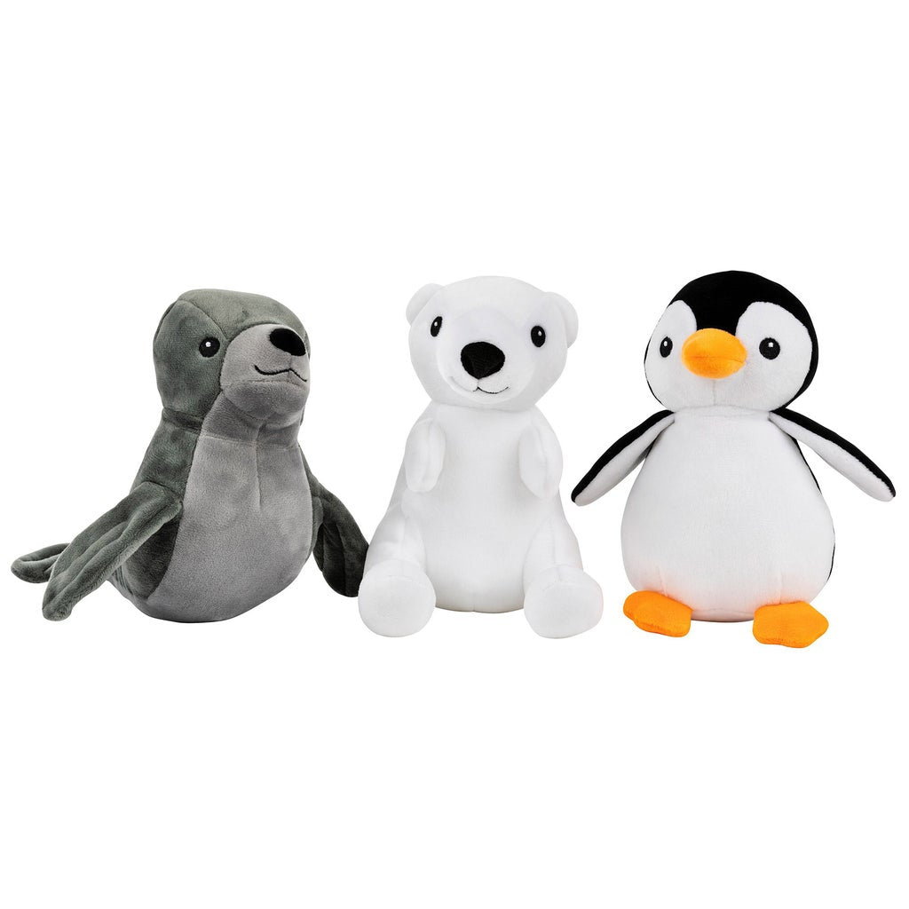 Arctic Friends Plush Dog Toys, 3-count