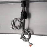 TRINITY 32 in. x 16 in. Stainless-steel Utility Sink with Pullout Faucet