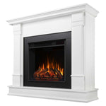 Real Flame Silverton White Mantel Electric Fireplace