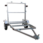 Freedom 4 ft. x 8 ft. Single Axle, 3-in-1 Folding Galvanized Utility Trailer Kit