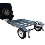 Freedom 4 ft. x 8 ft. Single Axle, 3-in-1 Folding Galvanized Utility Trailer Kit