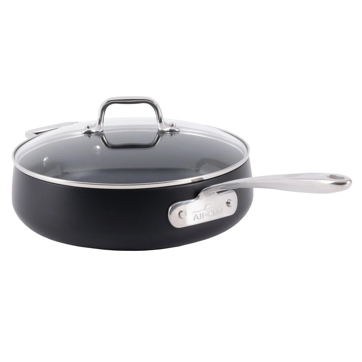 All-Clad HA1 Hard Anodized Nonstick Sauté Pan with Lid, 3.7 L (4 qt.)