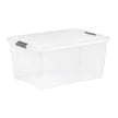 IRIS 45QT Clear Storage Bin with Buckles, 6-pack