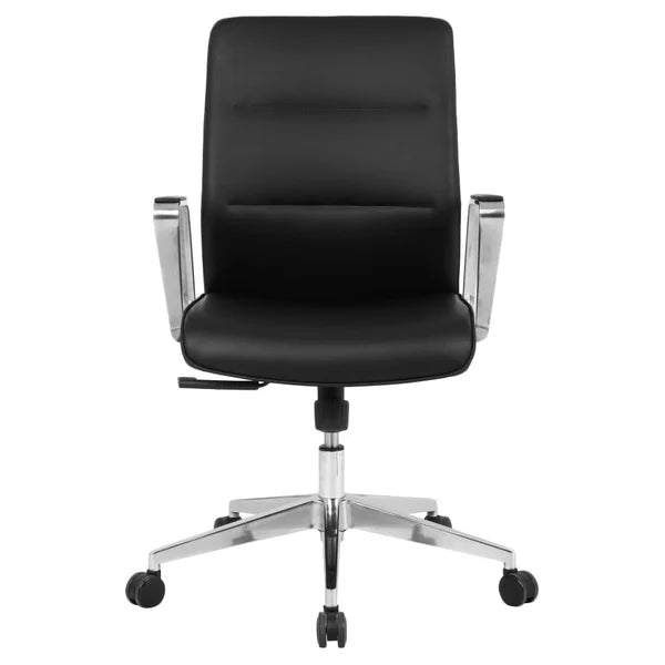 TygerClaw Black Mid-back Microfibre Polyurethane Office Chair