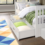 Vandalay Twin Over Double Bunk Bed with Universal Staircase