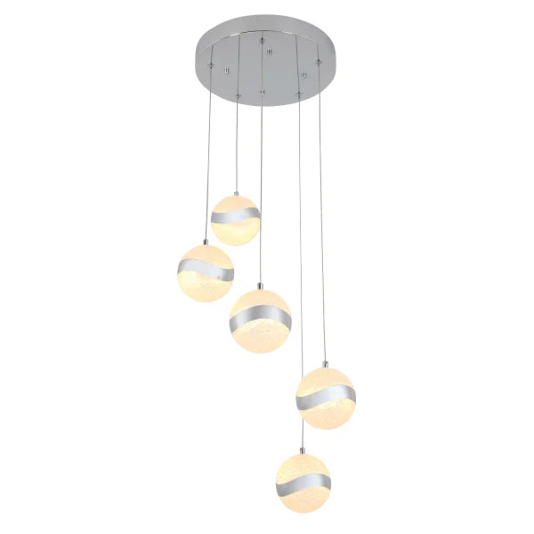 Artika Wavey 5-light LED Pendant Fixture