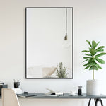 Parker Classic Rectangular Mirror with Black Iron Frame