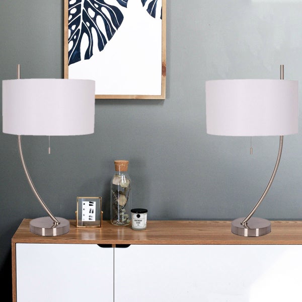 Addison Contemporary Table Lamp, 2-pack