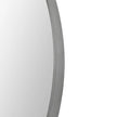 Maxwell Round Mirror with Antique Brushed Silver Finish