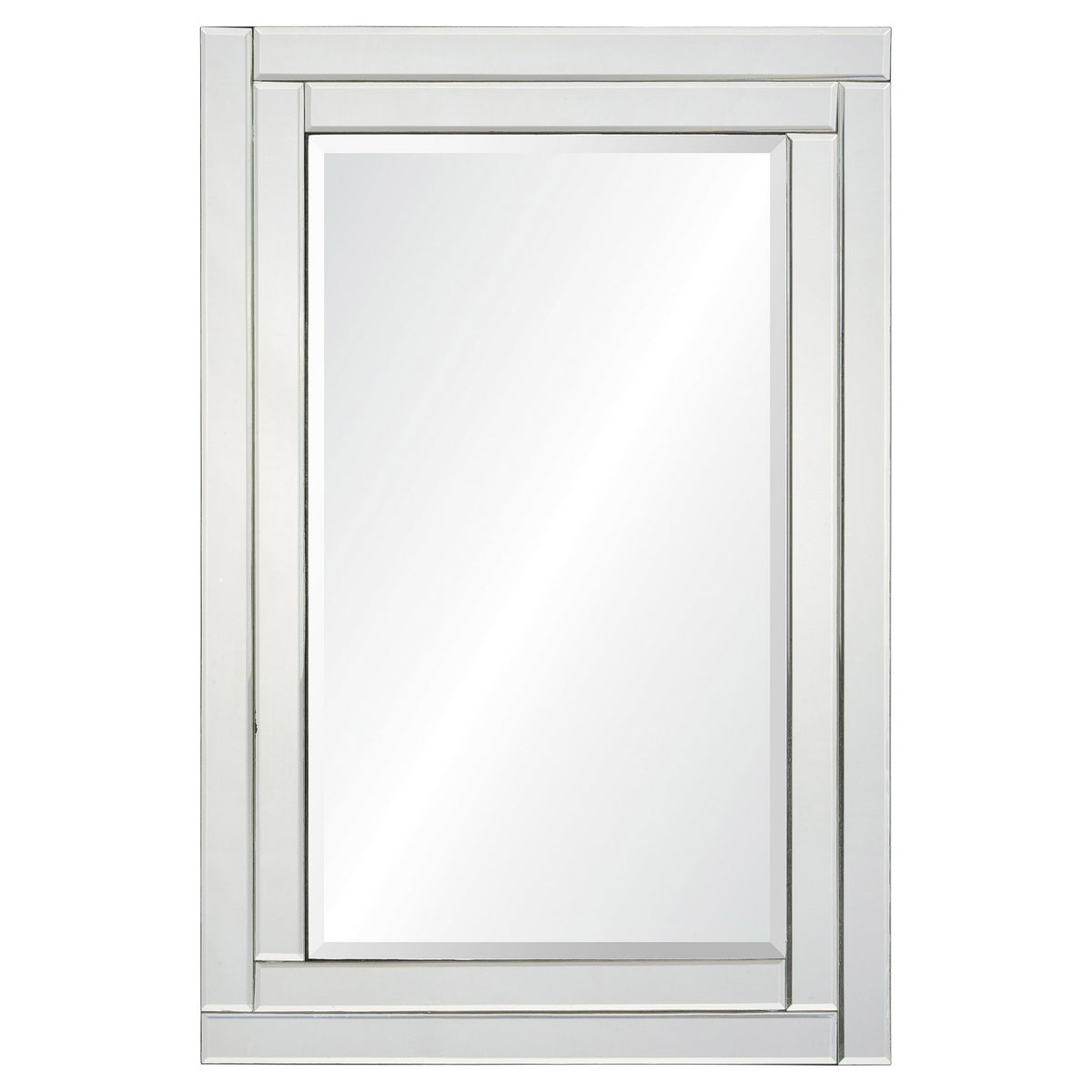 Willow Rectangular Mirror with Beveled Mirror Frame