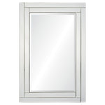 Willow Rectangular Mirror with Beveled Mirror Frame