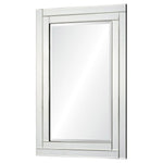 Willow Rectangular Mirror with Beveled Mirror Frame