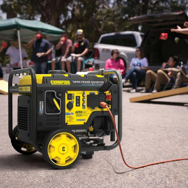 Champion 4,250 Watt Open Frame Inverter Generator with Wheels