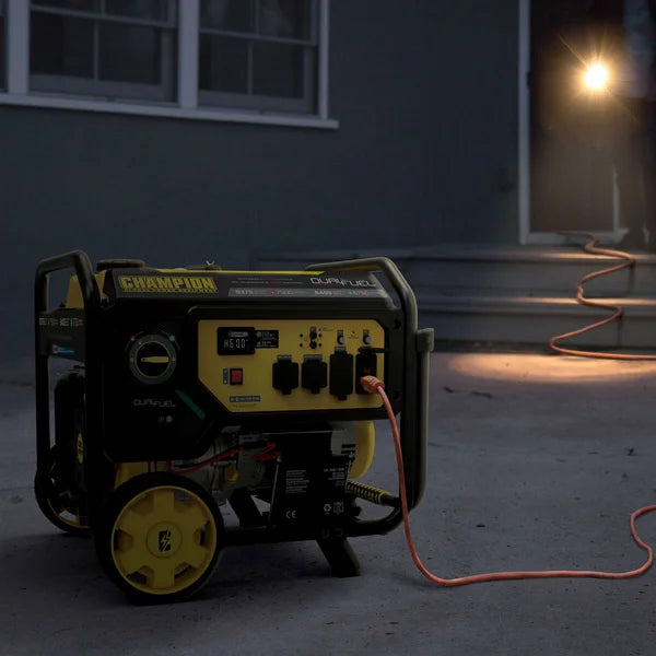 Champion 9375 Watt Dual Fuel Portable Generator with Electric Start