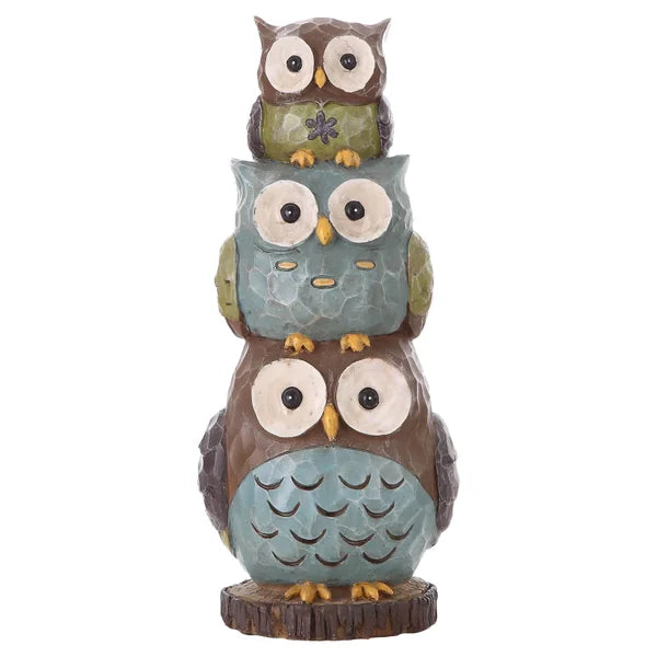 Stacking Owls Statue