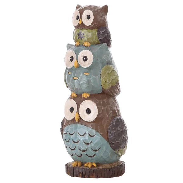 Stacking Owls Statue