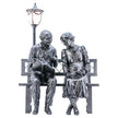 Old Couple on Bench with Street Lamp