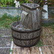 Whiskey Barrel Fountain Planter