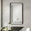 Stratford Industrial-style Mirror with Grey Metal Frame