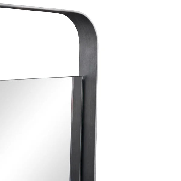 Stratford Industrial-style Mirror with Grey Metal Frame