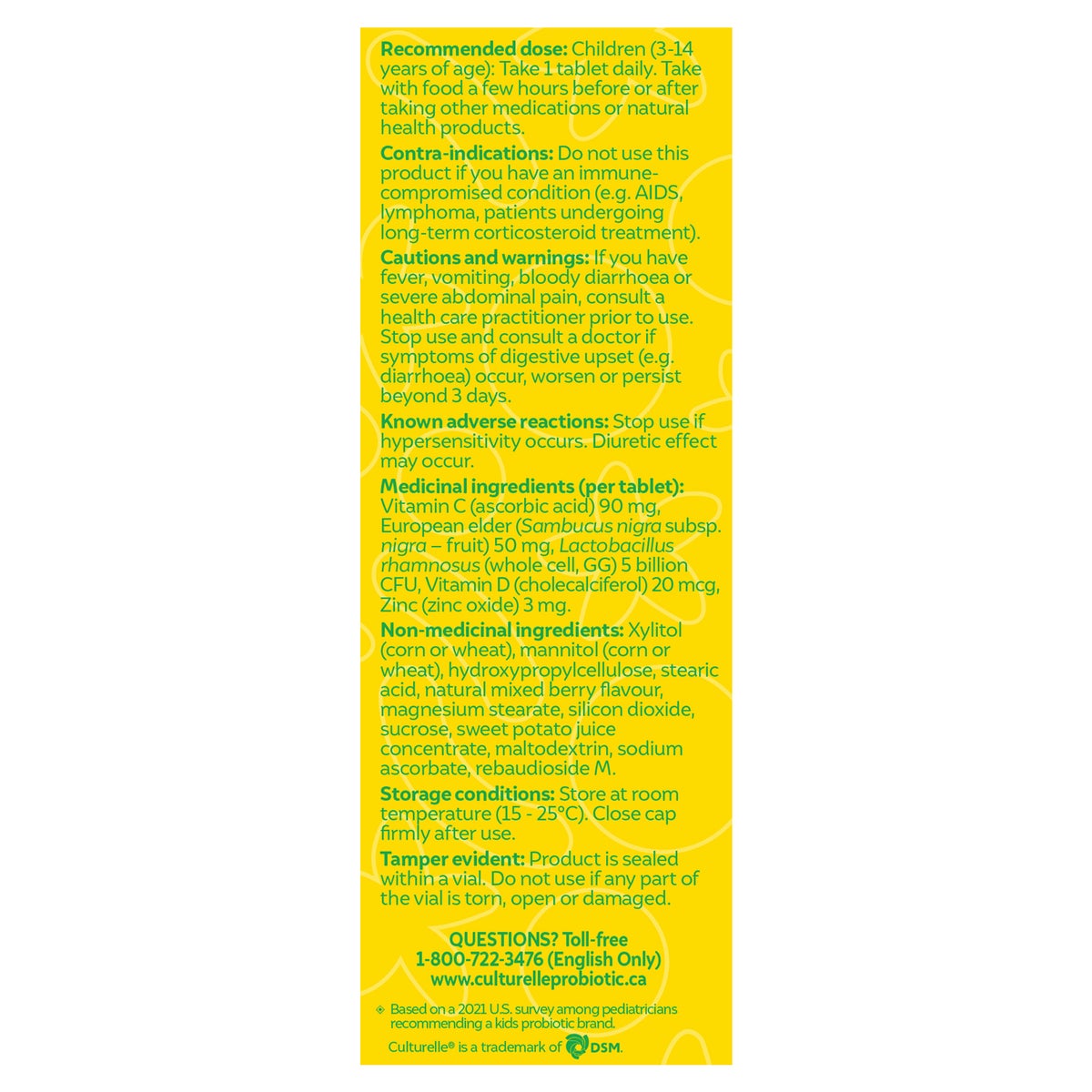 Culturelle Kids Immune Defense chewables, 2 x 30 tablets