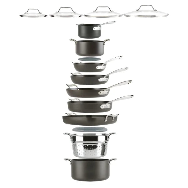 All-Clad Essentials Nonstick Cookware Set, 15-piece