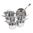 Lagostina Stainless Steel Cookware Set, 12-pieces