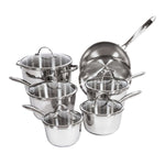 Lagostina Cucina Mia Stainless Steel Cookware Set, 12-pieces