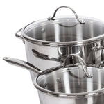 Lagostina Cucina Mia Stainless Steel Cookware Set, 12-pieces