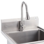 TRINITY Stainless Steel Utility Sink with Pull-out Faucet