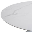 Orchid White Oval Solid Quartz Dining Table, 170 cm (67 in.)