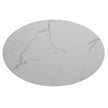Orchid White Oval Solid Quartz Dining Table, 170 cm (67 in.)