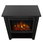 Real Flame Hollis Black Electric Fireplace