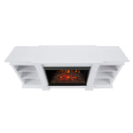 Real Flame Eliot Grand White Media Electric Fireplace