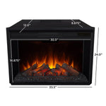Real Flame Eliot Grand White Media Electric Fireplace