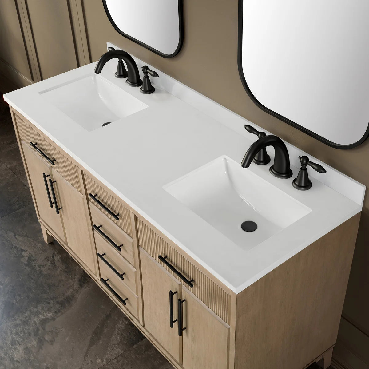 Loxley Rowe Marbella Vanity in Sahara Birch with Quartz Top