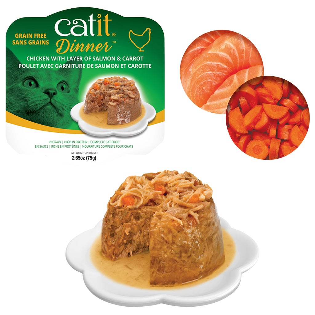 Catit Assorted Cat Food Dinners, 24 x 80 g (2.8 oz)
