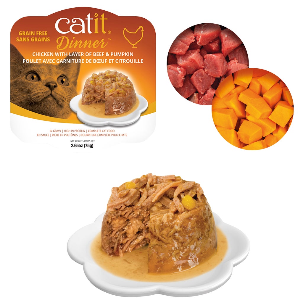 Catit Assorted Cat Food Dinners, 24 x 80 g (2.8 oz)