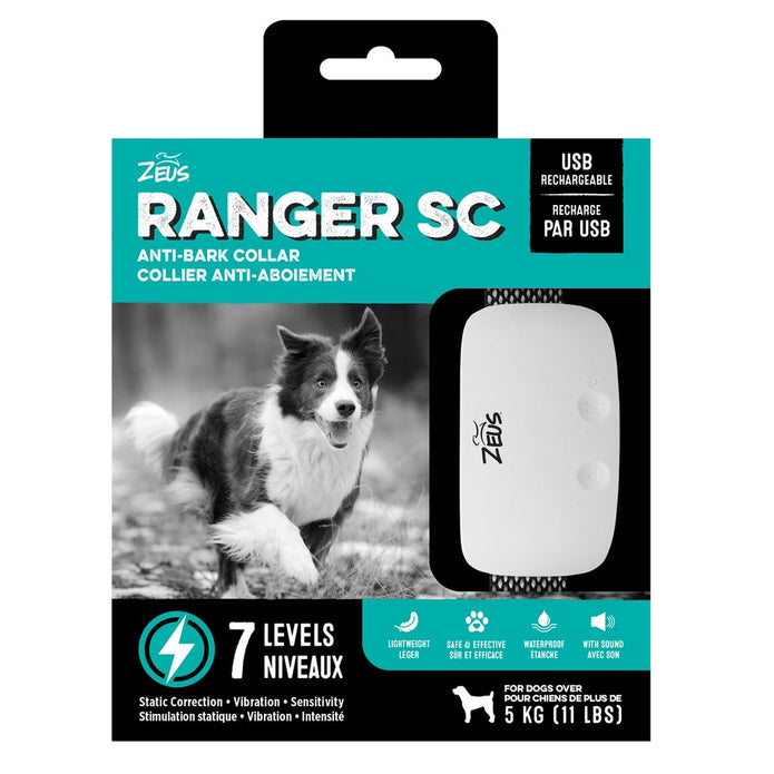 Zeus Ranger SC Anti-Bark Collar with Static Correction